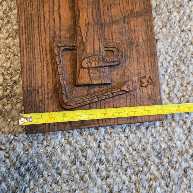 Evelyn Ackerman Carved Wood 'Tree of Life" Wall Panel MCM 36"x7 Era Industries For Sale - Image 10 of 10