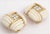 White Coral and 18kt Yellow Gold Clip-On Earrings Vintage 60s For Sale In New York - Image 6 of 7