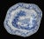 19th Century Blue and White Plate from Staffordshire For Sale - Image 5 of 6