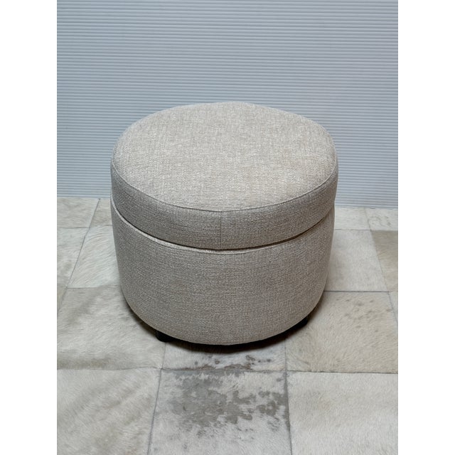 Crate & Barrel Crate & Barrel Infiniti Storage Ottoman, Oatmeal For Sale - Image 4 of 12