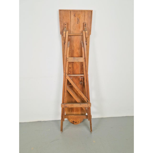 Wood Antique Wooden Folding Ironing Board, 1920s For Sale - Image 7 of 9