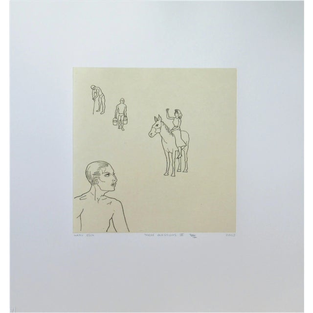 Printmaking Materials Mary Esch, Thee Questions #II, 2003 For Sale - Image 7 of 7