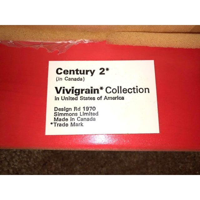 1970s Red Modern Vanity Table and Chair - Set of 2 For Sale - Image 11 of 12