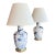 Pair of Christopher Spitzmiller Blue Marble Table Lamps For Sale