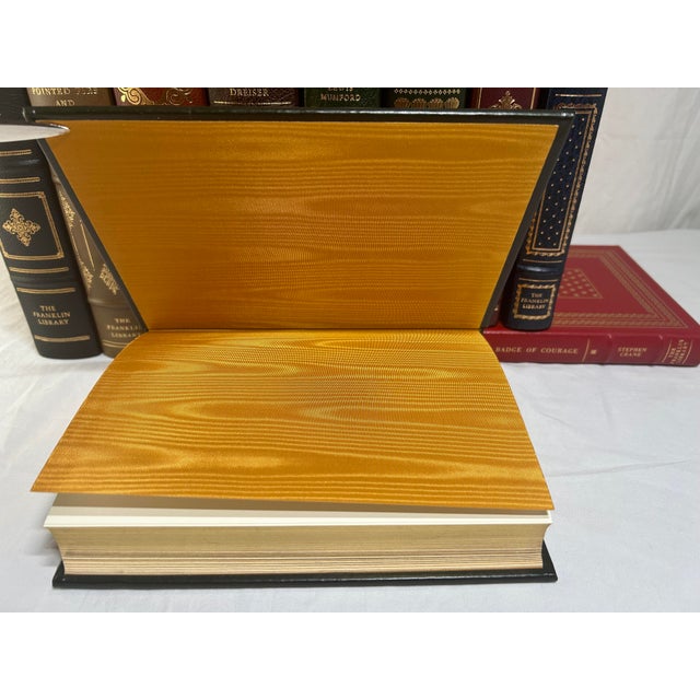 1970s Vintage Franklin Library, 100 Greatest Masterpieces of American Literature Collection, Leather Books - Set of 11 Books For Sale - Image 4 of 10