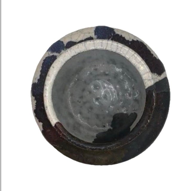 Vintage Studio Pottery Glazed Planter Pot Bowl 3.5” H X 4”—Signed Abstract Art For Sale - Image 4 of 12