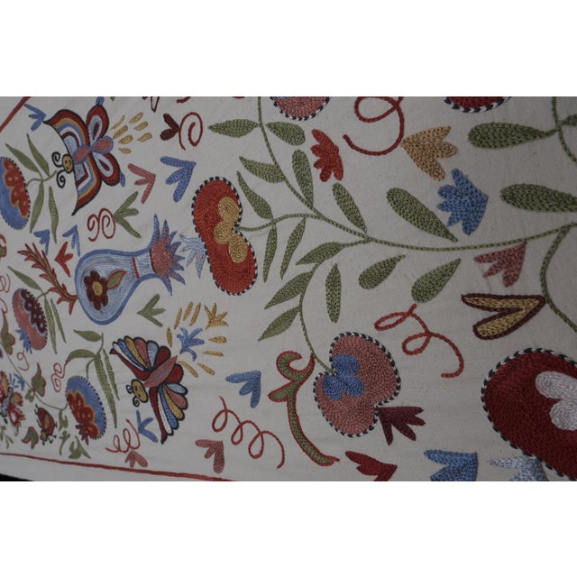 Suzani Pictorial Wall Decor For Sale - Image 6 of 10