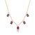 Elevate your jewelry collection with this exquisite gemstone necklace. Expertly crafted in 18K gold plating over 925...