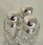 Art Deco Cut Glass Scent Bottles and Sterling Silver Stand, 1923, Set of 4 For Sale - Image 10 of 18