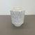 Vintage White Zig Zag Fat Lava Ceramic Vase from Ilkra Ceramics, 1970s For Sale - Image 14 of 18