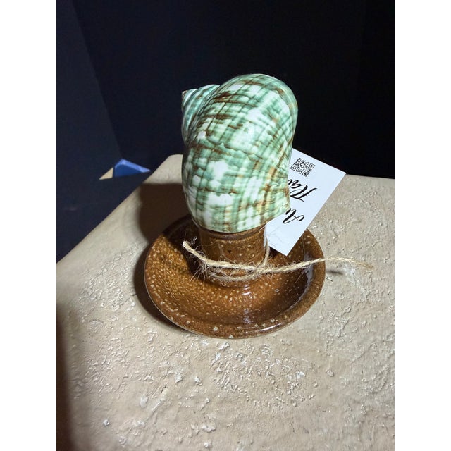 2020s Celestial Meets the Sea Shell Ring Dish-Coastal Art Sculpture For Sale - Image 5 of 6