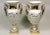 French Vintage Hand-Painted Porcelain De Paris Vases Napoleon III France - a Pair For Sale - Image 3 of 13