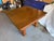 Brown Antique Victorian Style Tiger Oak Table, Square Dining Table With Leaves on Casters For Sale - Image 8 of 17