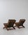Pair Of Mid-Century Modern Lounge Armchairs With Adjustable Backs Green For Sale - Image 17 of 18