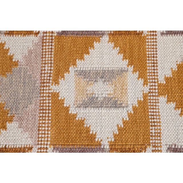 2010s 21st Century Modern Swedish-Style Wool Runner Rug For Sale - Image 5 of 12
