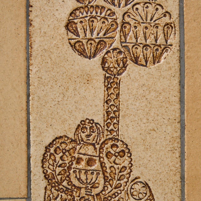 French Figural Ceramic Tile Coffee Table by Roger Capron, 1970s For Sale - Image 9 of 11
