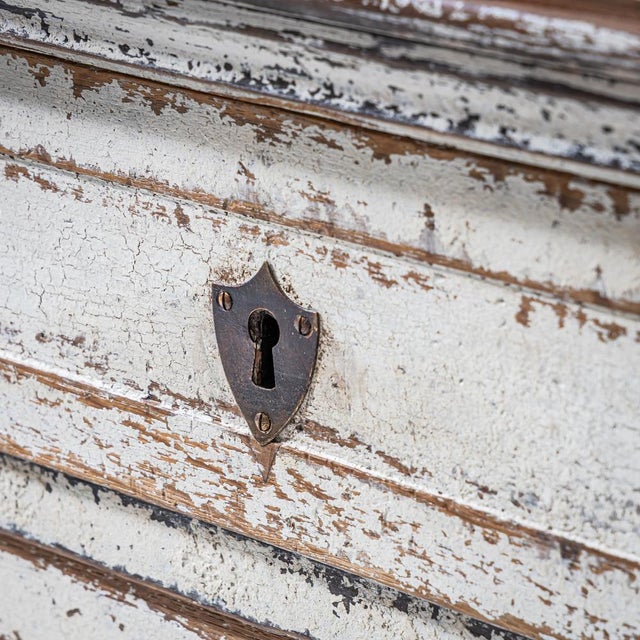 Wood Biedermeier White-Painted Chest of Drawers, 1825 For Sale - Image 7 of 9