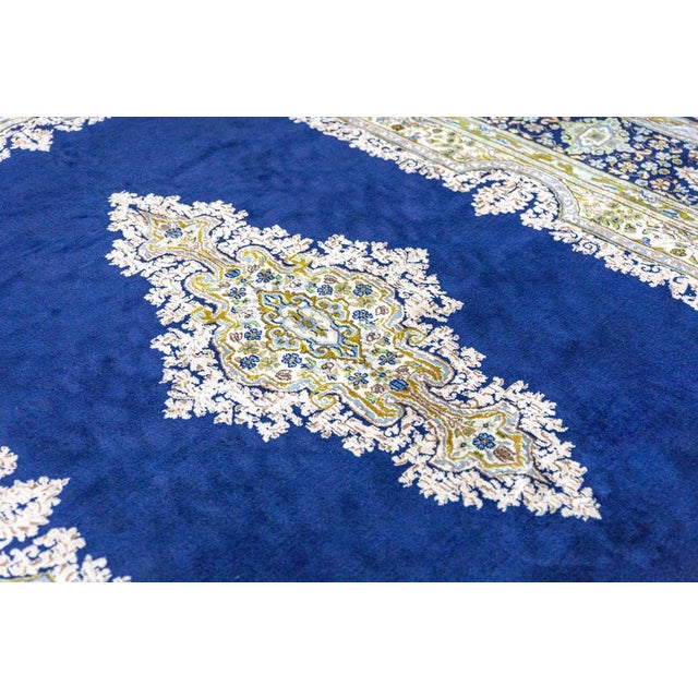 Middle Eastern Hand-Knotted Kirman Rug For Sale - Image 10 of 16