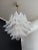 Murano Italian Murano Six-Tier Opaline Felci Glass Chandelier, 36 Opal Glasses For Sale - Image 4 of 12