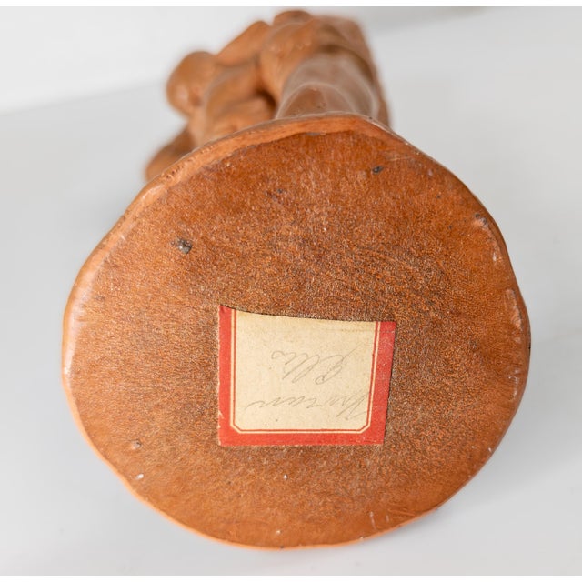 Mid-Century Redware or Terra Cotta Figure by Fred Press, Attributed to Vivian Ellis For Sale - Image 10 of 10