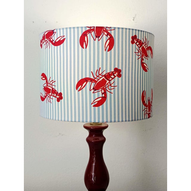 Ceramic Vintage Lobster Ceramic Lamp Shade, 1970s For Sale - Image 7 of 10
