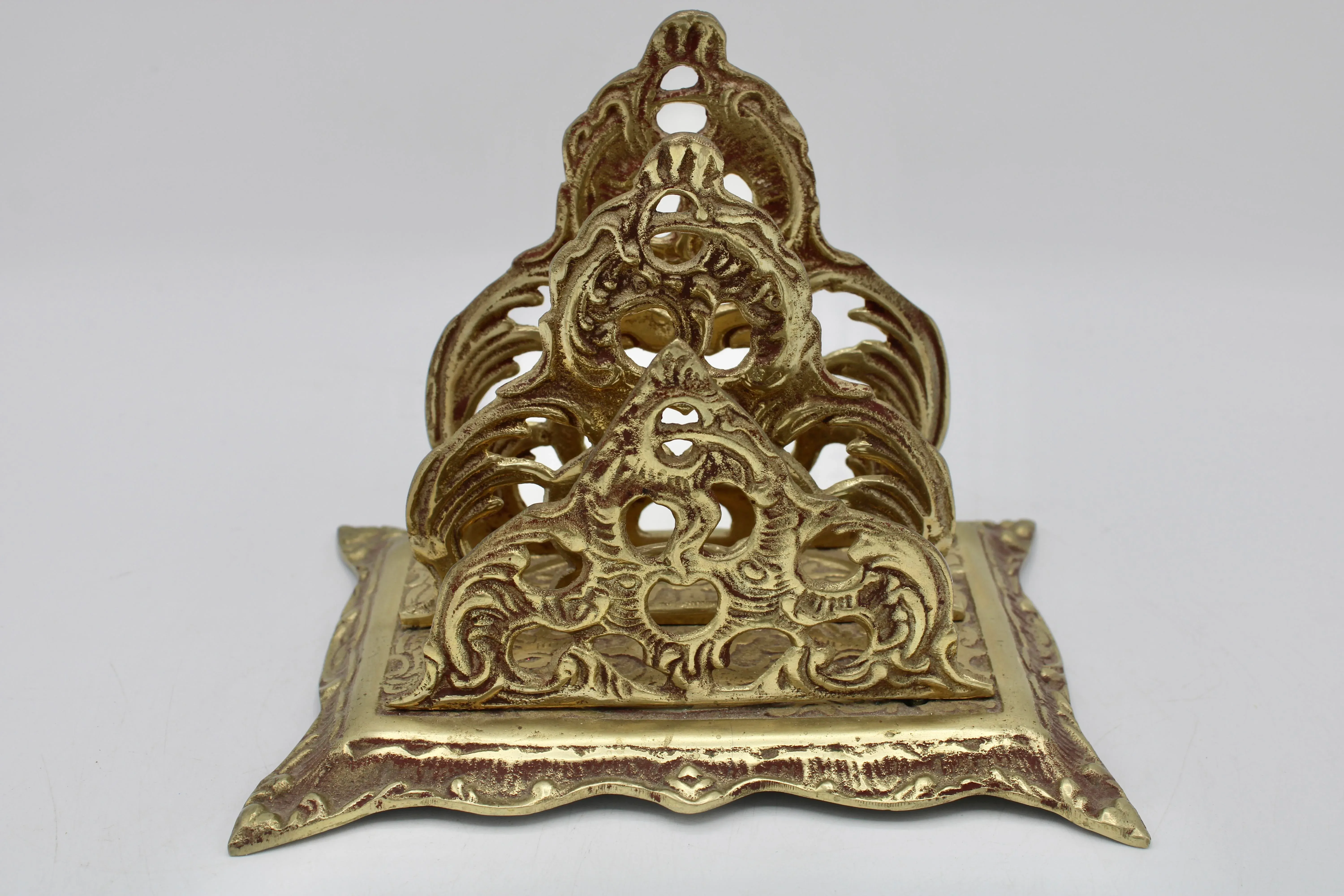 Tiffany Studios New York 'Zodiac' Bronze Doré Letter Rack | LIBERTY & 33RD