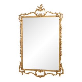 Friedman Brothers Gold Finish Ornate Mirror For Sale