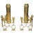 American Late Federal Brass Andirons - A Pair For Sale - Image 13 of 13