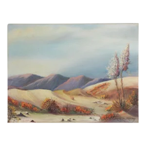 Vintage Madlyne Murray Desert Landscape Painting