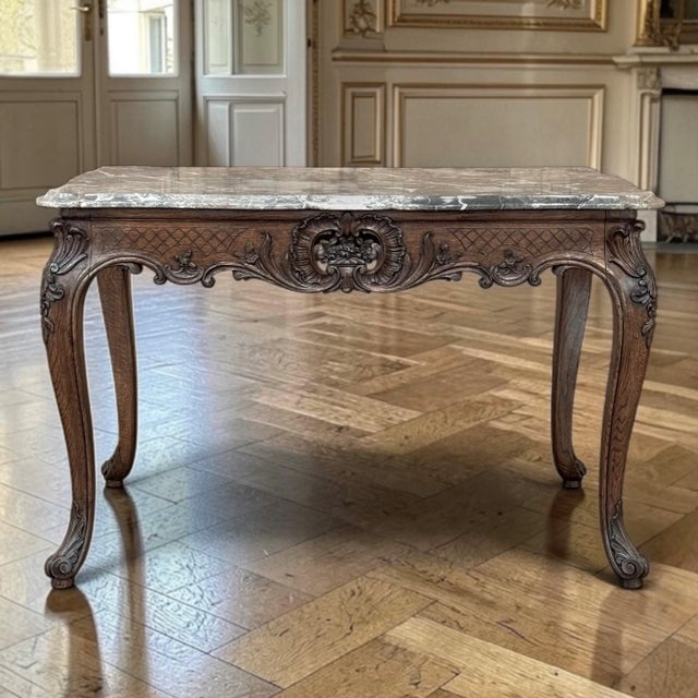 French 19th Century Régence Marble-Top Center Table From Liege For Sale - Image 3 of 18