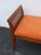 Brown Mid Century Modern Caned Long Upholstered Window Hall End of Bed Bench 6636 For Sale - Image 8 of 15