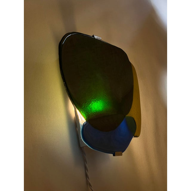 Not Yet Made - Made To Order Handcrafted Glass Wall Light by Olga Meyzinger For Sale - Image 5 of 9