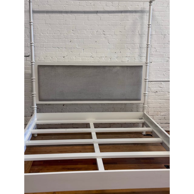 White California King Oly Studio Willa Canopy Bed Frame For Sale - Image 8 of 12