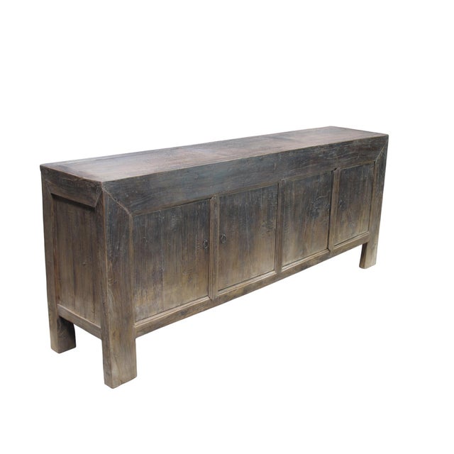 Late 19th Century Vintage Distressed Reclaimed Wood Sideboard Cabinet 26 For Sale - Image 5 of 11