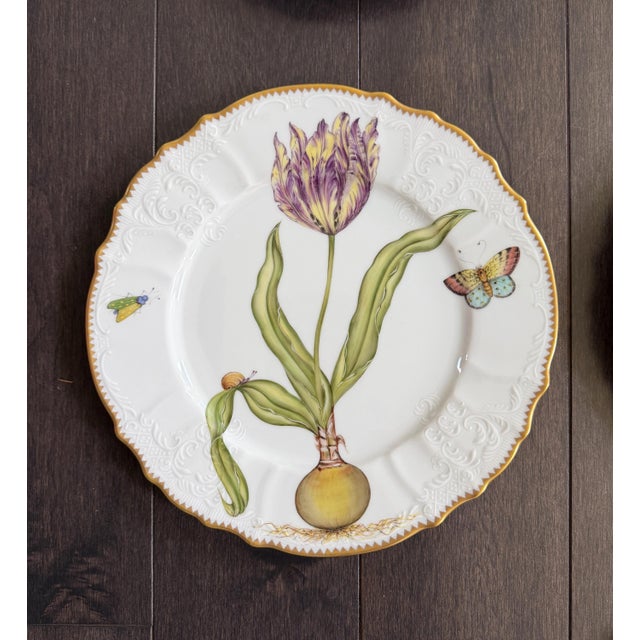 Late 20th Century Set of 10 Anna Weatherley Dinner Plates From the "Mid Summer" & "Flowers of Yesterday " Pattern 10.25" For Sale In Philadelphia - Image 6 of 14