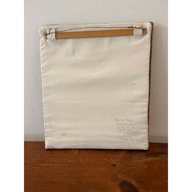 1970s Modern Weaving of Shapes Textile Art For Sale In Los Angeles - Image 6 of 6