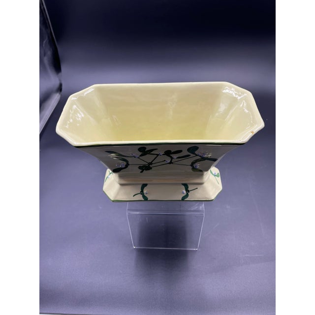 Mid 20th Century Mid 20th Century Italian Cachepot by Maioliche, Deruta For Sale - Image 5 of 13