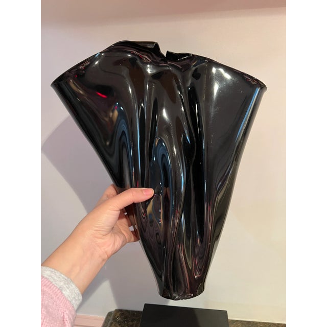 1980 Folded Acrylic Sculptural Vase For Sale In New York - Image 6 of 12
