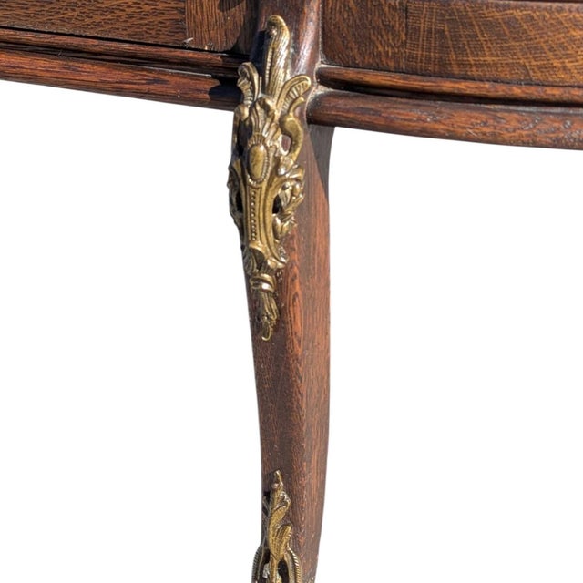 Early 20th Century Edwardian Curved Glass Demi-Lune Display Cabinet, 20th Century For Sale - Image 5 of 16