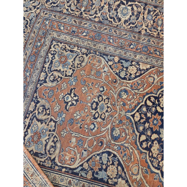 19th Century Rare Size Hadji Jali Li Tabriz rug no. 10958 For Sale In New York - Image 6 of 8