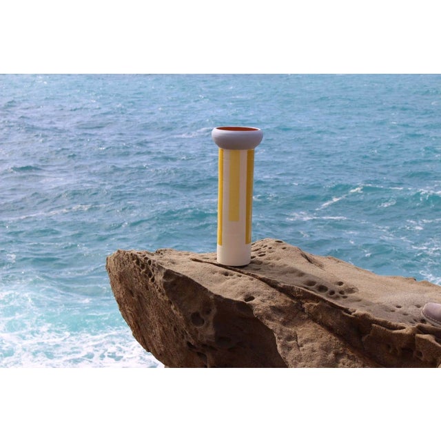 Ceramic Terracotta Vase by Mascia Meccani for Meccani Design For Sale - Image 7 of 8