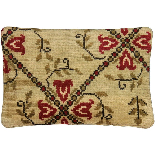 Traditional 1960s Turkish Oushak Pillow For Sale - Image 3 of 3