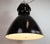Large Industrial Black Factory Pendant Lamp from Elektrosvit, 1960s For Sale - Image 11 of 18