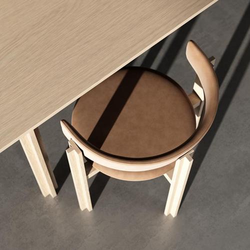 Joe Colombo Principal Dining Table in Wood by Bodil Kjær for Karakter For Sale - Image 4 of 7