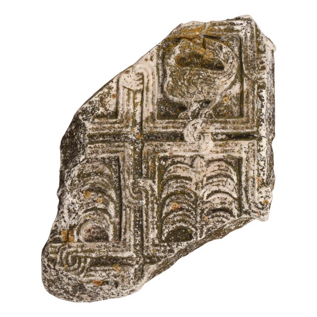 Carved Stone Decorative Fragment For Sale