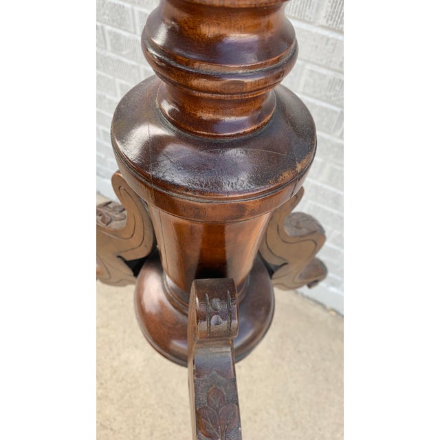French Antique Pillar Plant Stand For Sale In Denver - Image 6 of 8