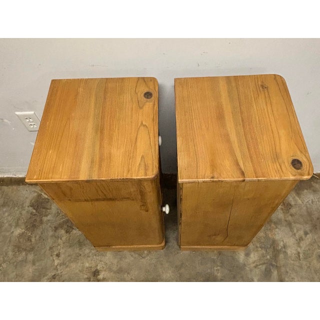 Antique English Pine Night Stands For Sale - Image 9 of 9
