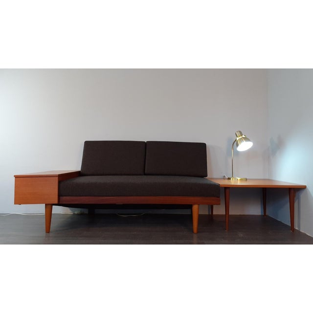 Mid-Century Norwegian Teak Svanette Sofa Daybed with Anthracite Fabric by Ingmar Rellling for Ekornes, 1960s For Sale - Image 13 of 18