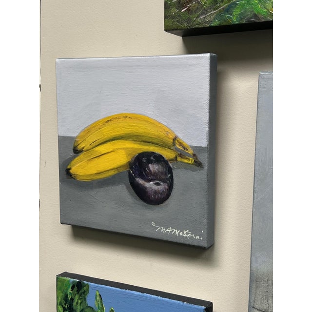 Impressionist "Quiet Company" Contemporary Impressionist Food Still Life in Yellow and Purple by Mill Valley Artist Mary Anne McKernie For Sale - Image 3 of 7