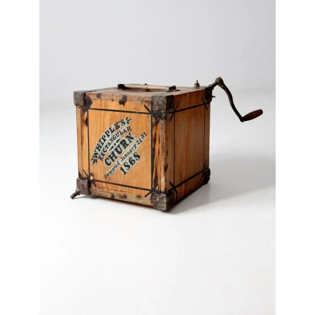 Antique Whipple's Butter Churn For Sale - Image 6 of 12